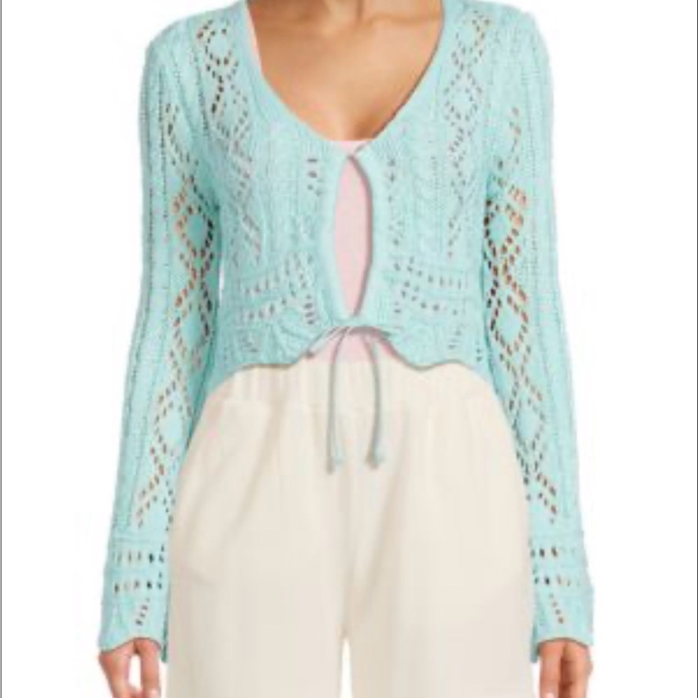 Vintage Havana Aqua Knit Cardigan